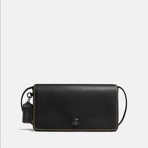 Coach Dinky Bag in Black/ Honey /Black Copper